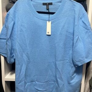 Banana Republic Cashmere Blue Knit Sweater NWT